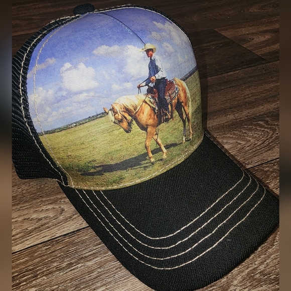 100% Pure Other - 100% Nature Cowboy Graphics Trucker Style Adjustable Snapback Hat Bye Big Bear